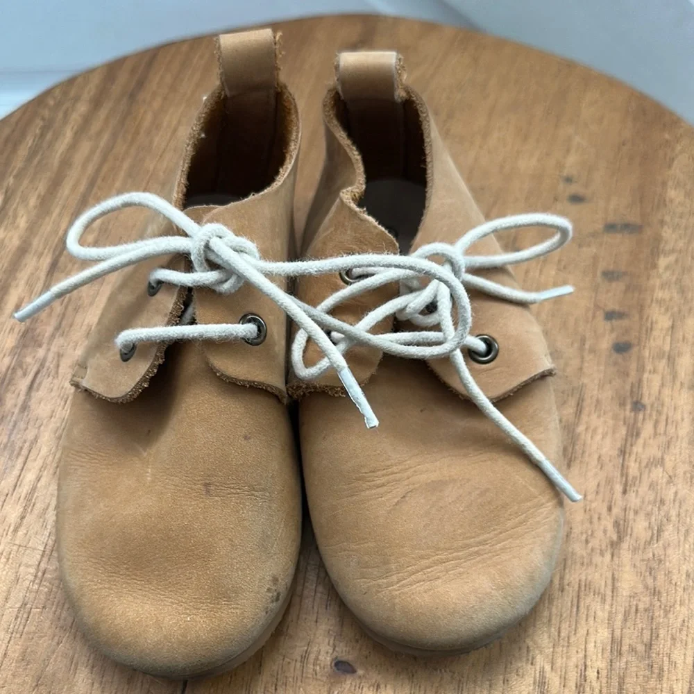 Tan Leather Kids Shoes